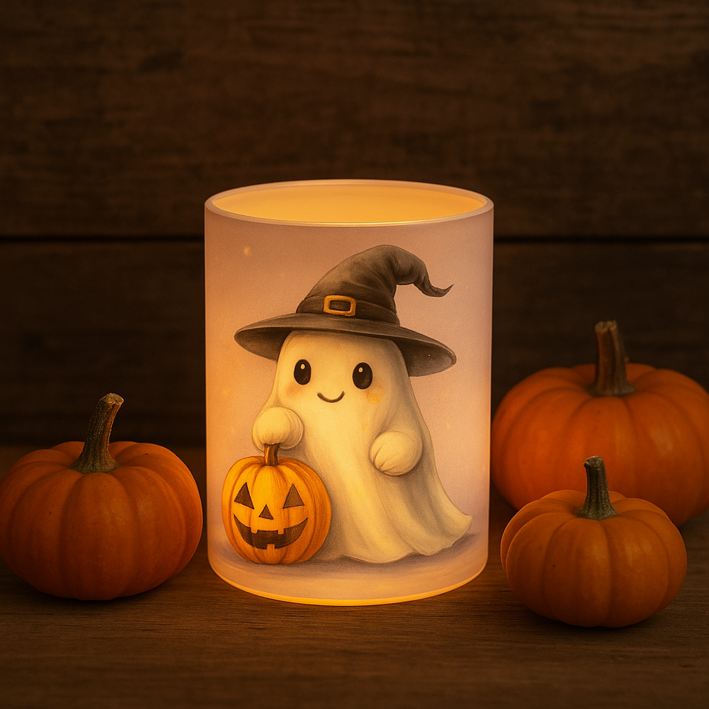 Waxinelichthouder spookje