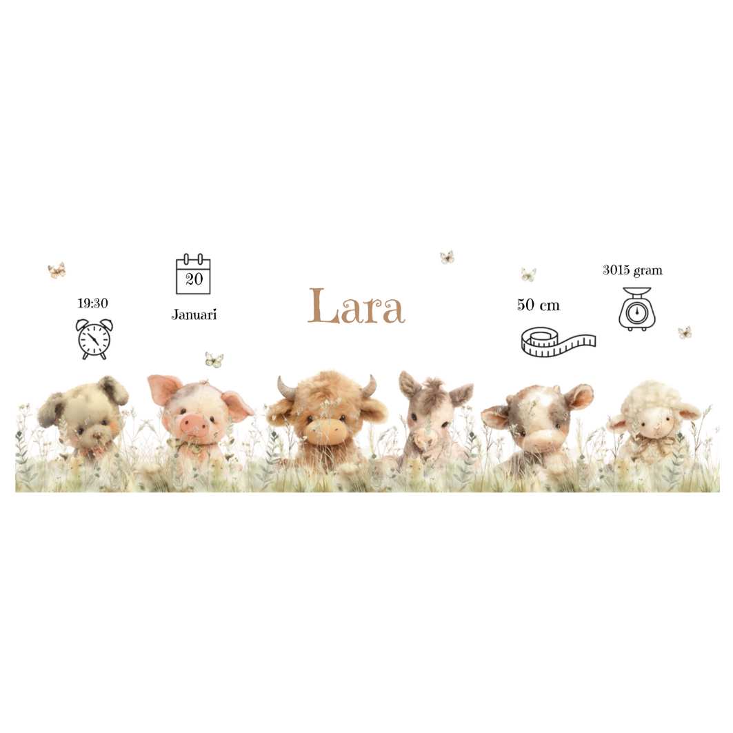 Spaarpot geboorte Boerderijdieren