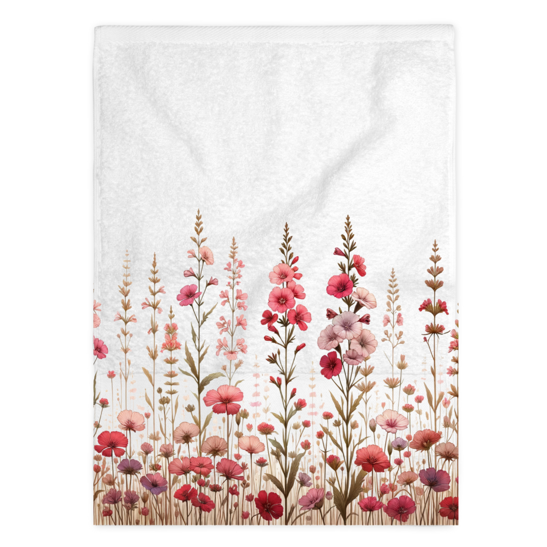 gastendoekje met wilde bloemen print