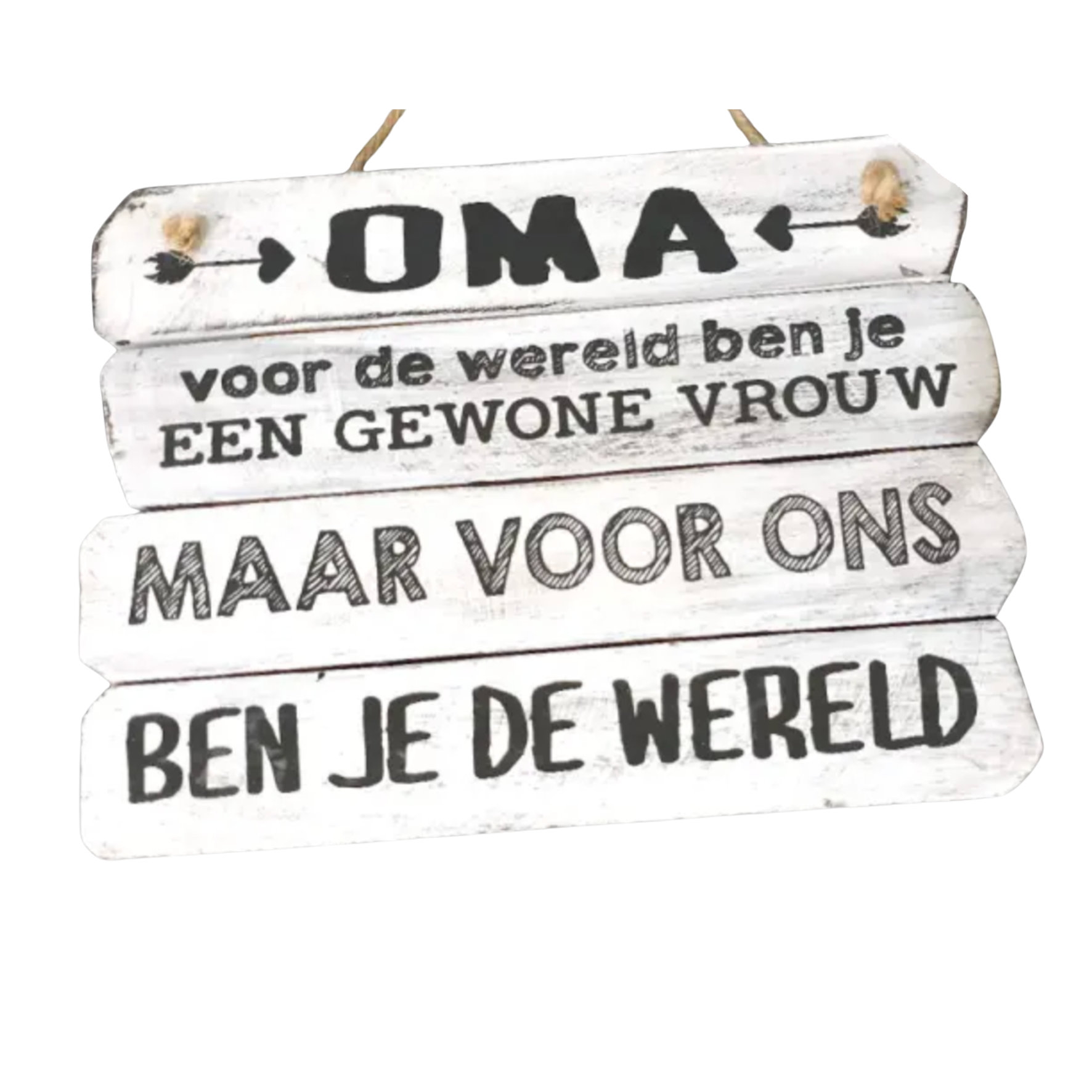 Tekstbord Oma