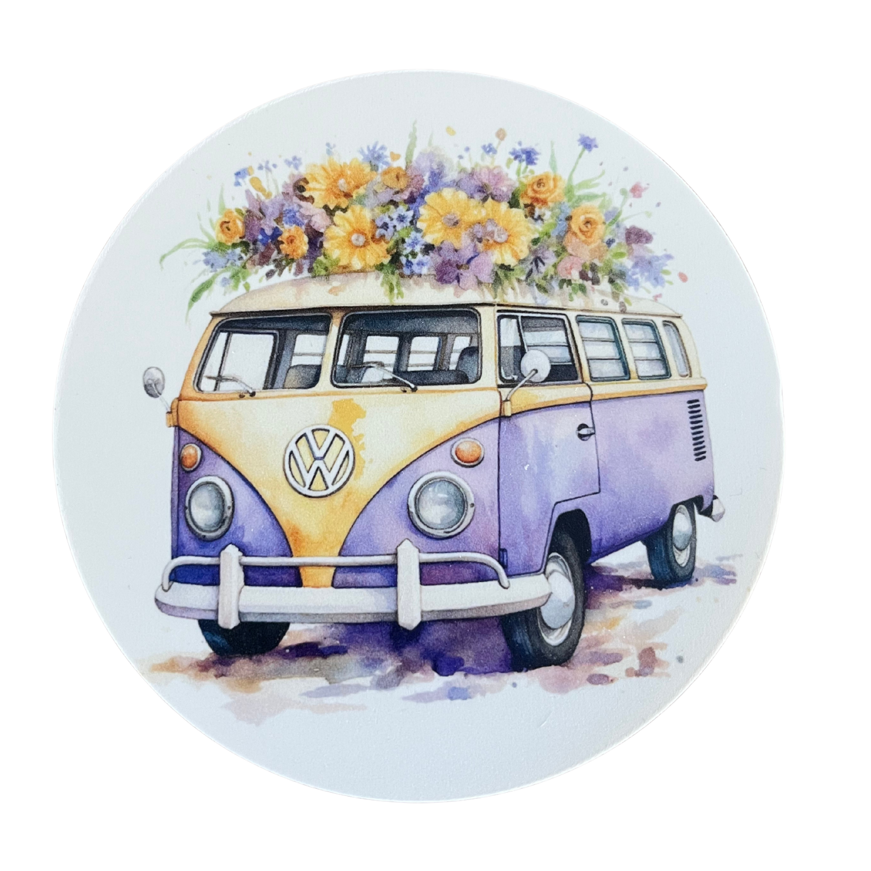 Onderzetter vintage busje 11