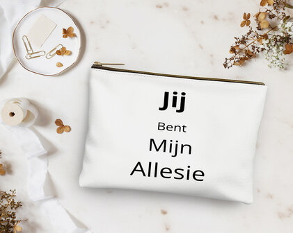 Etui Tekst &quot; Jij bent mijn allesie&quot; 