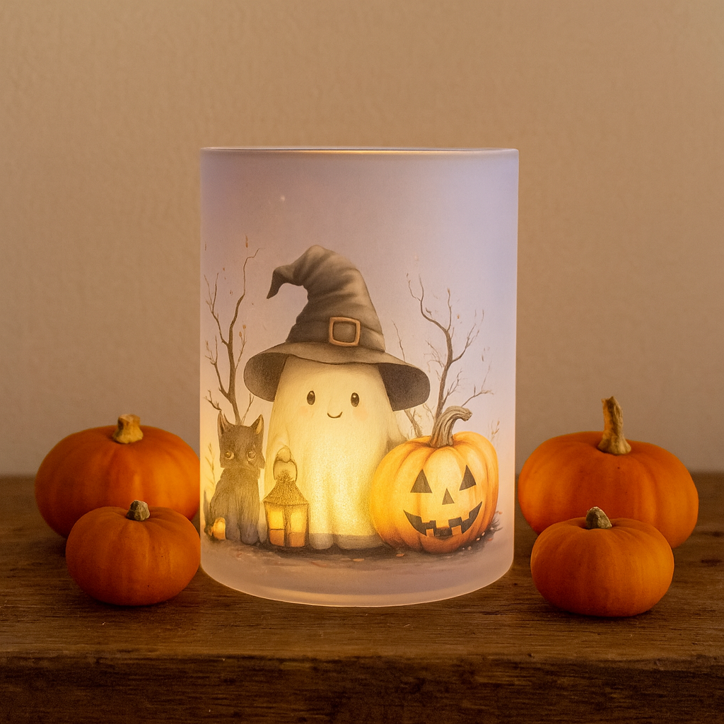 Waxinelichthouder spookje 10