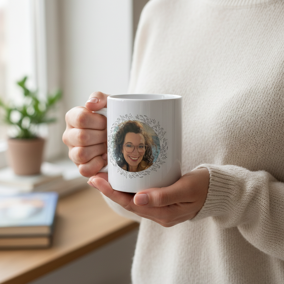 Mok met eigen opdruk