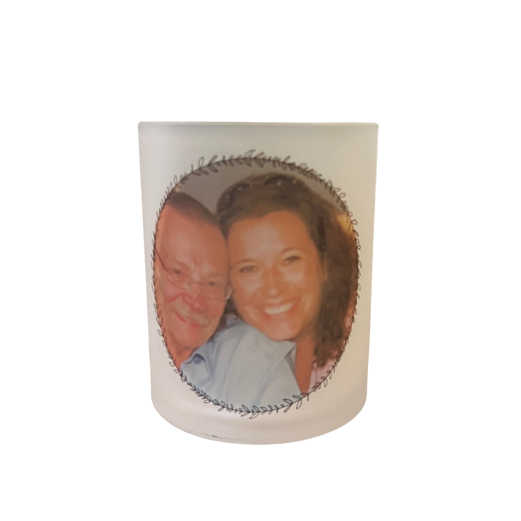 Waxinelichthouder met eigen opdruk