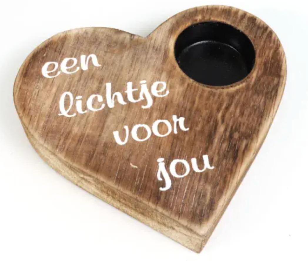 Waxinelichthouder Een lichtje voor jou