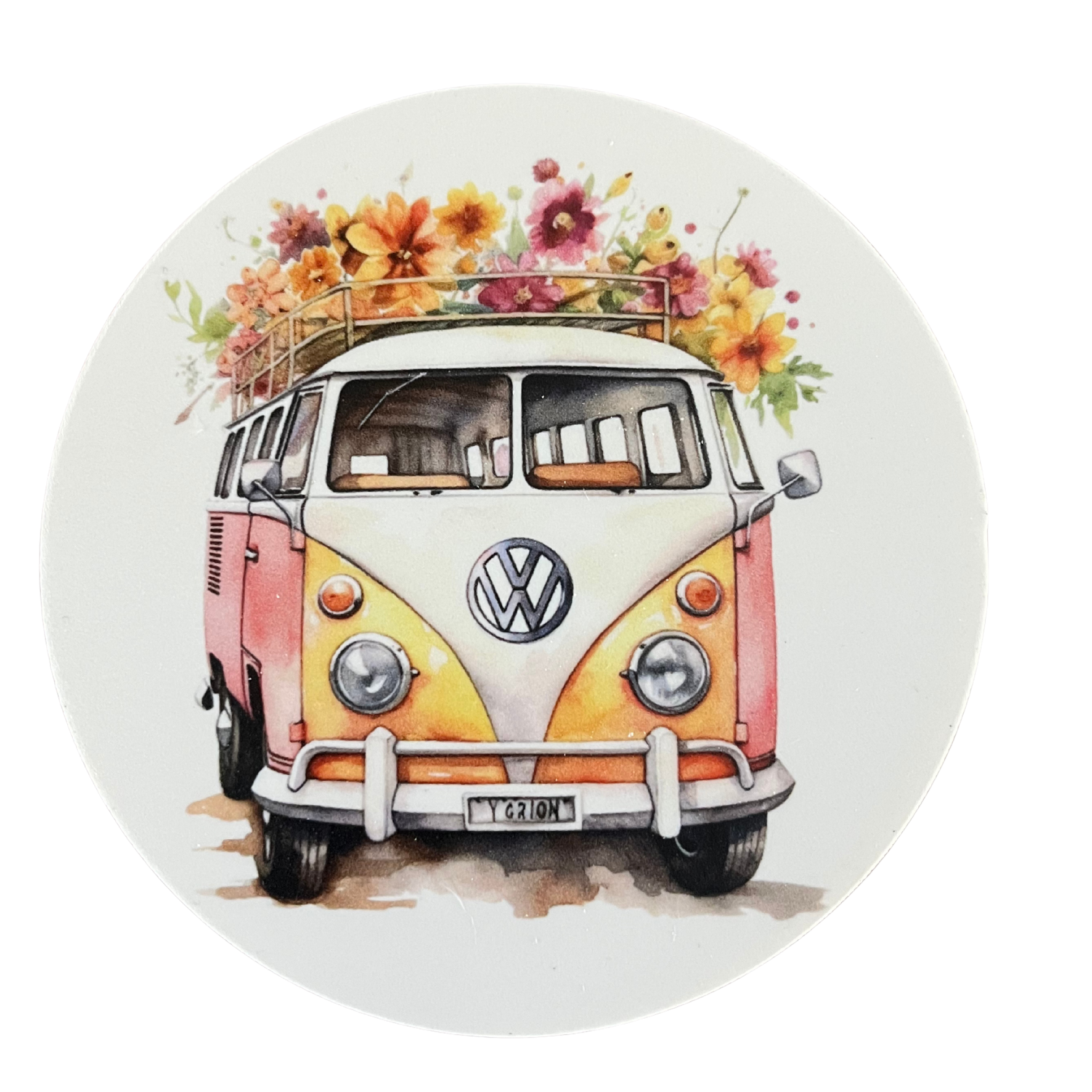 Onderzetter vintage busje 2