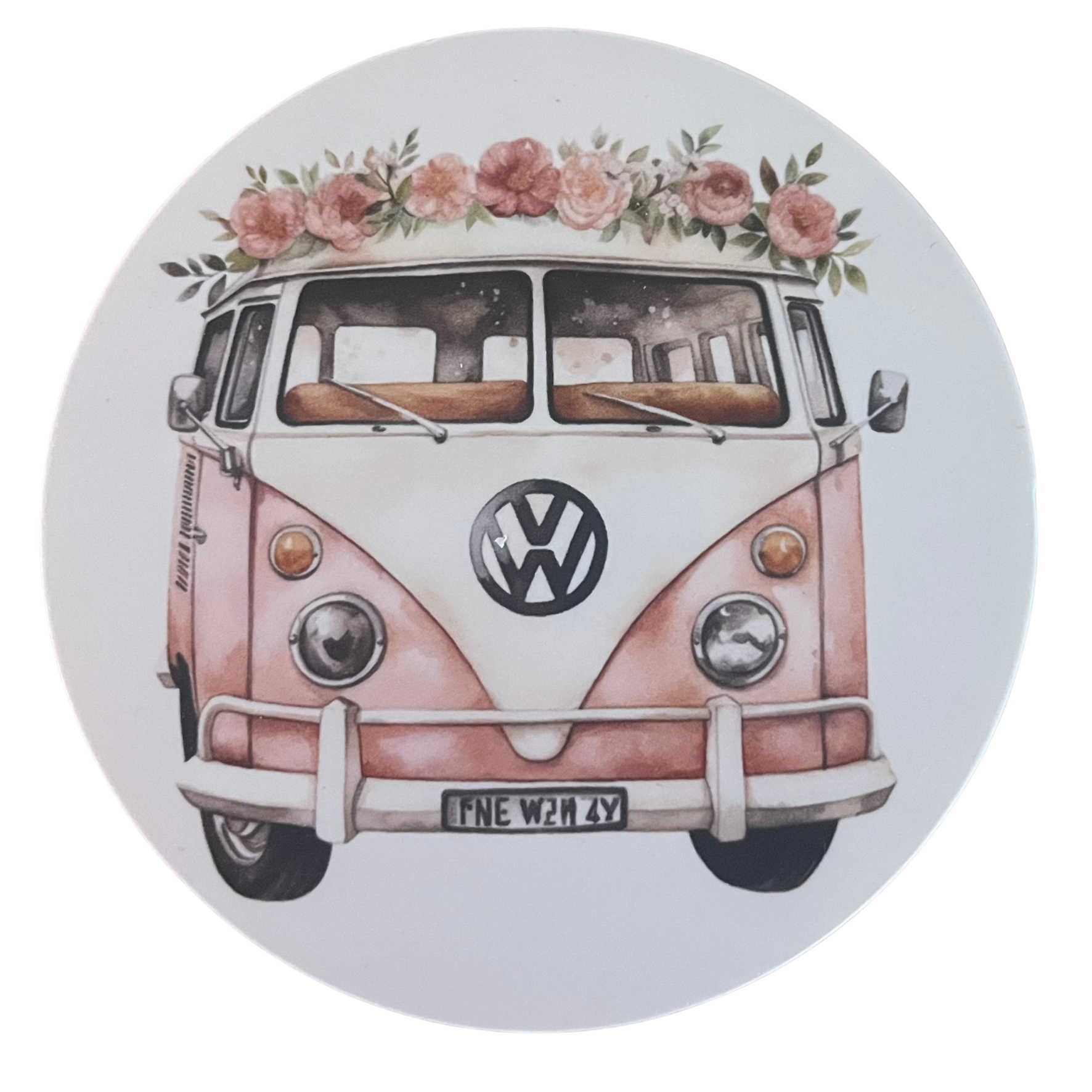 Onderzetter vintage busje 9